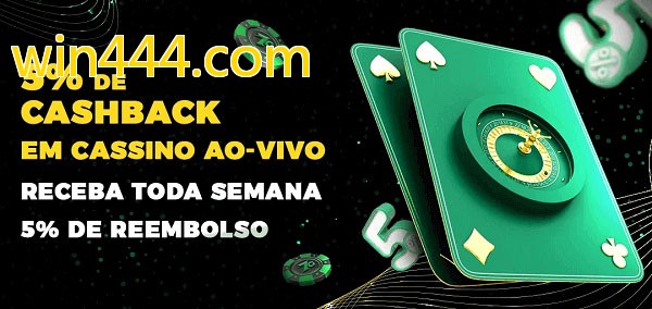 Promoções do cassino ao Vivo win444.com